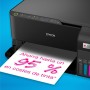 Impresora multifunción EcoTank ET-2830 A4 con depósito de tinta, conexión Wi-Fi y hasta 3 años de tinta incluida