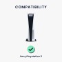 kwmobile Pegatina compatible con Sony Playstation 5 Disc Edition - Skin decorativo y protector para videoconsola - de carbono