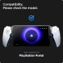 Spigen Glas.tR EZ Fit Protector Pantalla para Sony PlayStation Portal Remote Player, 1 Unidad, Instalación Fácil, Crystal Clear,