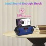 Altavoz portátil inalámbrico compatible con Bluetooth, columna de grav
