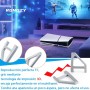 Soporte Horizontal para PS5 Slim Sólo Aplicable a la Versión Disc Soporte Base Compatible con Playstation 5 Slim Consola