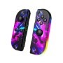 Para controlador de interruptor NS BT 5,2 RGB LED Joypad izquierdo y d