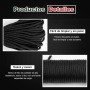 suruikei 30m Cord Paracord 550 4mm Cuerda Paracord 7 Hebras Cuerda de Nylon Cuerda de Paracaídas Carga para Acampar, Al Aire