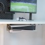 Monzlteck Soporte para Debajo del Escritorio para PS5/PS5 Slim, Montaje sigiloso Compatible con Playstation 5 Disc y Consola de