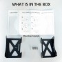 Monzlteck Soporte para Debajo del Escritorio para PS5/PS5 Slim, Montaje sigiloso Compatible con Playstation 5 Disc y Consola de