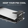 Monzlteck Soporte para Debajo del Escritorio para PS5/PS5 Slim, Montaje sigiloso Compatible con Playstation 5 Disc y Consola de
