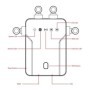 Repetidor WiFi inalámbrico de 1200Mbps amplificador de señal Wifi exte