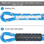 Besthouse 10 mm (0,39") Cuerda para Escalada en Roca, Cuerda Estática para Salvar Vidas Cuerda de Escape de Incendios Cuerda