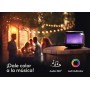 Garza - Altavoz Portátil Inalámbrico Bluetooth 5.1/ Micro SD con 15 Modos de luz LED Multicolor, Sonido 360º y Manos Libres