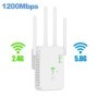 Repetidor inalámbrico 1200Mbps amplificador de señal Wifi de doble ban