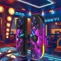 Para controlador de interruptor NS BT 5,2 RGB LED Joypad izquierdo y d