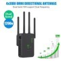 Repetidor inalámbrico 1200Mbps amplificador de señal Wifi de doble ban
