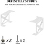 Geekria Soporte para Debajo del Escritorio Compatible con el Soporte de Consola Playstation 5, Soporte de aleación de Aluminio