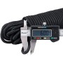 G2PLUS Cuerda 30 m x 6 mm Cuerda de Polipropileno Negro Cuerda de Amarre Cuerda de Nailon Multifuncional Carga de Rotura: 260 kg