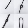 G2PLUS Cuerda 30 m x 6 mm Cuerda de Polipropileno Negro Cuerda de Amarre Cuerda de Nailon Multifuncional Carga de Rotura: 260 kg