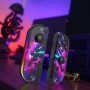 Para controlador de interruptor NS BT 5,2 RGB LED Joypad izquierdo y d