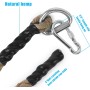 Aoneky Cuerda para Trepar de Yute - 30/40/50mm, 3-9M, Cuerda de Escalada con Mosquetón, Cuerda para Crossfit Entrenamiento