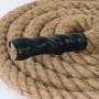 Aoneky Cuerda para Trepar de Yute - 30/40/50mm, 3-9M, Cuerda de Escalada con Mosquetón, Cuerda para Crossfit Entrenamiento