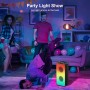 A67 Altavoces Bluetooth 5.0 estéreo, altavoz inalámbrico portátil de 60W (80W pico) con graves ricos, luces coloridas, batería