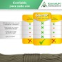 CoverUp! Cuerda Paracord 550 de 7 Hilos - Cuerda Resistente - 31 Metros de cordino Paracord con una Cubierta de Cuerda
