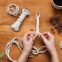 Kulannder Cuerda de Pulsera de Paracord, 18 Piezas de Cuerda de paracaídas, Juego de Cuerdas de Supervivencia al Aire Libre,