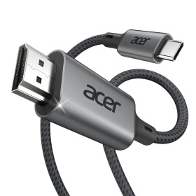 acer Cable USB C a HDMI 4K@60Hz, Thunderbolt 3/4 Cable Tipo C a HDMI 2.0, Compatible con iPhone 16 Pro Max, MacBook Air/Pro,