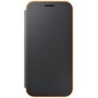 Samsung Neon Flip Carcasa Para Galaxy A8, notificaciones tramite bordes Illuminati, Oro