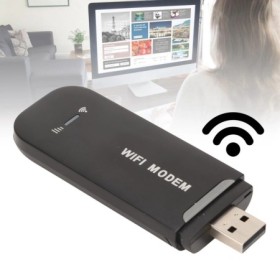 Enrutador WiFi 4G negro hasta 10 usuarios estable fácil conexión USB P