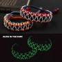 Brotree Cuerda Fluorescente Luminosa Paracord 4mm 15m Cuerda Brilla en Oscuridad 9 Hebras para Tienda, Bricolaje, Artesanía,