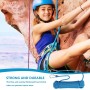 Cuerda de escalada de 10 mm, cuerda de seguridad de 10 m, cuerda de escalada estática para exteriores, cuerda de rescate con 2