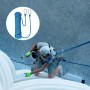 Cuerda de escalada de 10 mm, cuerda de seguridad de 10 m, cuerda de escalada estática para exteriores, cuerda de rescate con 2