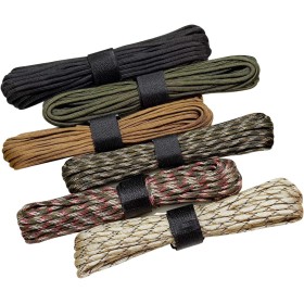 6 Piezas Paracord, Cuerda Paracord 4 MM, Cuerda Escalada Resistencia Desgarro, para Acampar Aire Libre, Jardín, DIY