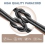 6 Piezas Paracord, Cuerda Paracord 4 MM, Cuerda Escalada Resistencia Desgarro, para Acampar Aire Libre, Jardín, DIY