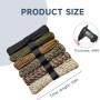 6 Piezas Paracord, Cuerda Paracord 4 MM, Cuerda Escalada Resistencia Desgarro, para Acampar Aire Libre, Jardín, DIY