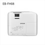 El EB-FH08 es un proyector económico Full HD con lámpara, 2 puertos HDMI, impresionantes tamaños de imagen sobre pantallas de