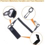 nuluxi Lanyard Táctico en Paracord, Lanyard Táctico Cuerdas de Seguridad Elásticas con Mosquetón en Espiral,Reutilizable