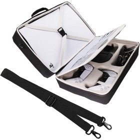 Khanka Duro Viaje Funda Case Estuche para Sony Consola Playstation 5.（Solo Estuche, Negro