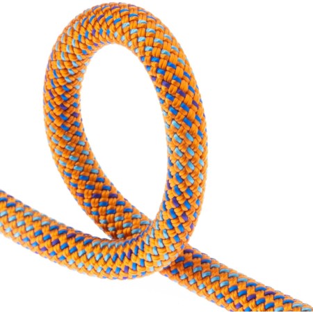 FIXE - Cuerda Dinámica LA RIGLOS para Escalada en Pared - 8,4 mm de Diámetro - 60 m - Color Naranja - Poliamida - Doble y Gemela