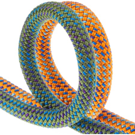 FIXE - Cuerda Dinámica LA RIGLOS para Escalada en Pared - 8,4 mm de Diámetro - 60 m - Color Naranja - Poliamida - Doble y Gemela