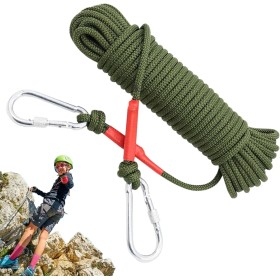Cuerda De Escalada - 5 Metros Cuerda De Nylon para Seguridad Y Rescate | Paracord para Emergencias, Rescate, Supervivencia,