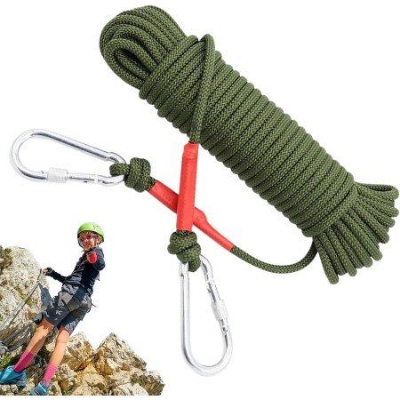 Cuerda De Escalada - 5 Metros Cuerda De Nylon para Seguridad Y Rescate | Paracord para Emergencias, Rescate, Supervivencia,