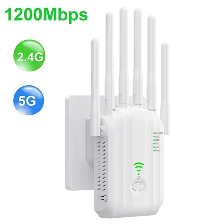Repetidor extensor WiFi 6 de 5Ghz AX1500, amplificador de señal de 2,4