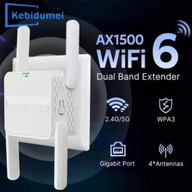 Repetidor extensor WiFi 6 de 5Ghz AX1500, amplificador de señal de 2,4