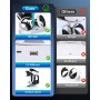 FASTSNAIL Soporte de carga para PlayStation VR2, auriculares multifunción verticales PS VR2 y controladores Sense, estación de