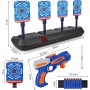 Diana Electronica con Pistola para Nerf, Objetivo de Tiro Automático con 20 Balas & Muñequeras, Juguete Niños 3 4 5 6 7 8 9 10