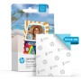 HP Sprocket Photobooth Impresora de Fotos 3x4” (Blanco) – 250+ Marcos, impresión en Papel Zink, Wi-Fi, luz LED, Pantalla táctil