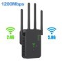Repetidor WiFi inalámbrico de 1200Mbps amplificador de señal Wifi exte