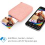 HP Sprocket 2x3" Impresora de fotos instantánea para smartphone - Portátil, inalámbrica en color - Fotos Zink adhesivas -