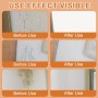 Pintura para retoques de pared, 500 g, color blanco, 2 en 1, rodillo para reparación de paredes, color blanco, crema para