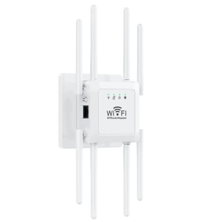 Repetidor WiFi de 300Mbps, extensor de señal WiFi inalámbrico, 8 anten